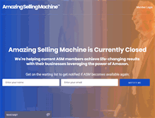 Tablet Screenshot of amazingsellingmachine.com